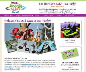 Wild Acadia Fun Park (water slides)